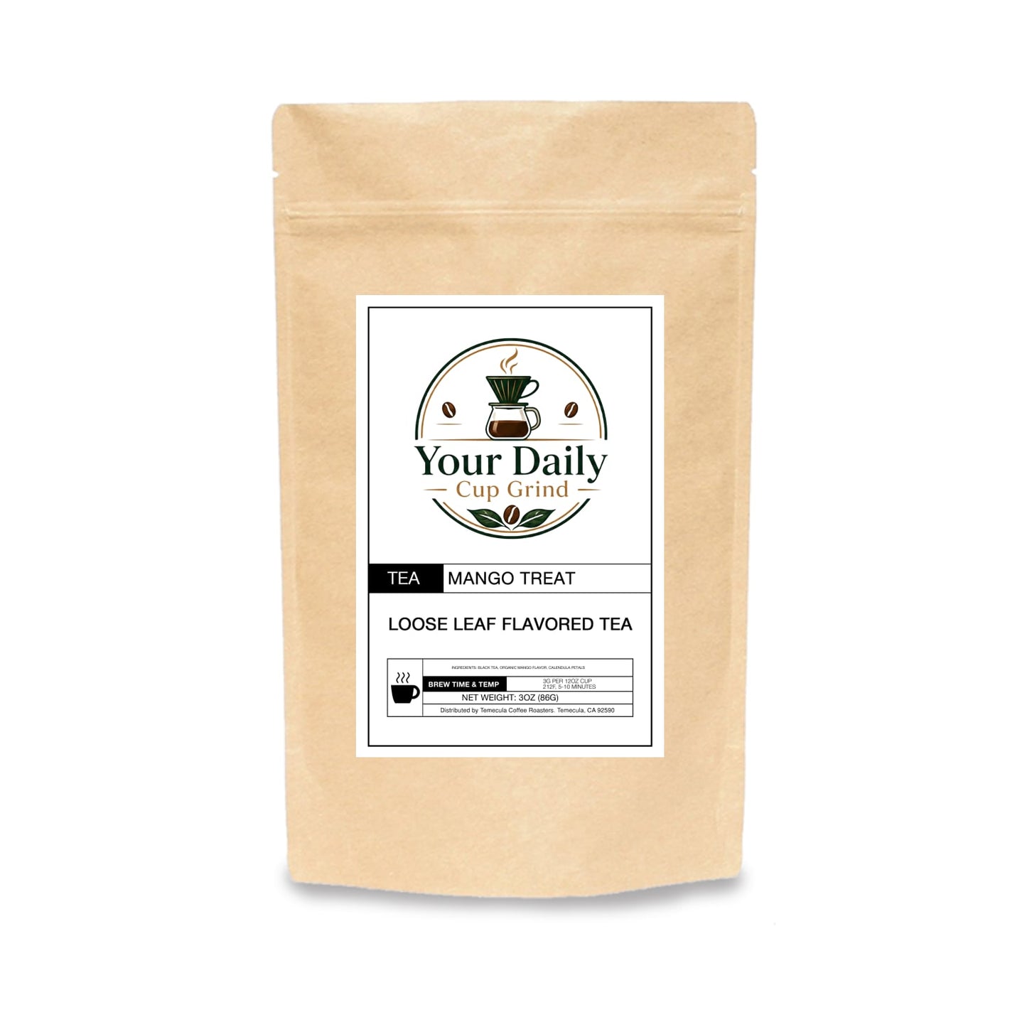 Mango Treat Herbal Tea | Tropical Fruit Tea | Your Daily Cup Grind